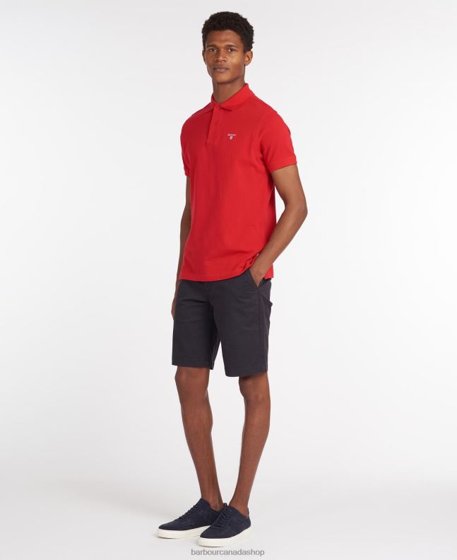 Barbour Clothing Men White/Greystone Tartan Pique Polo Shirt 2BB2F734