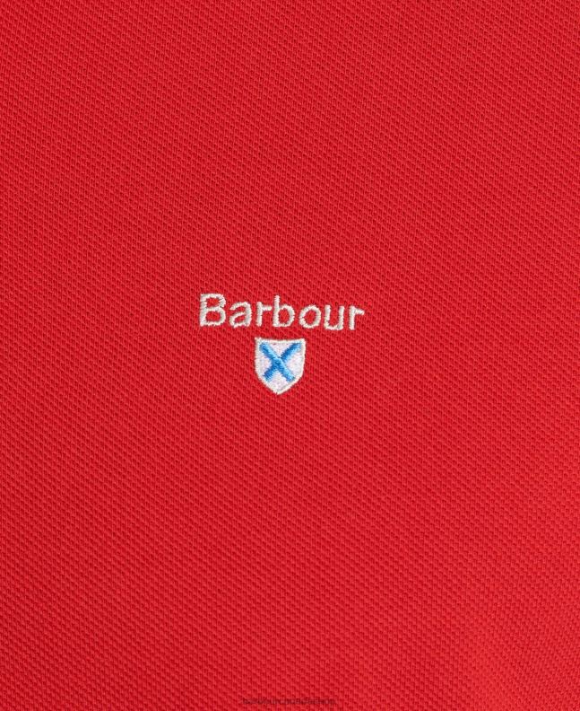 Barbour Clothing Men White/Greystone Tartan Pique Polo Shirt 2BB2F734