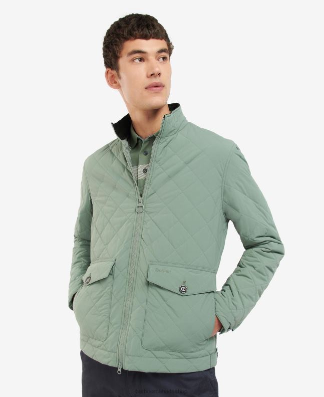 Barbour Clothing Men Agave Green Rydal Quilted Jacket 2BB2F113