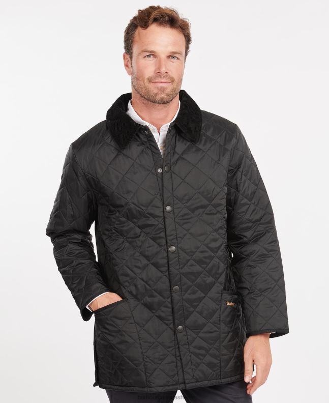 Barbour Clothing Men Black Liddesdale Quilted Jacket 2BB2F87