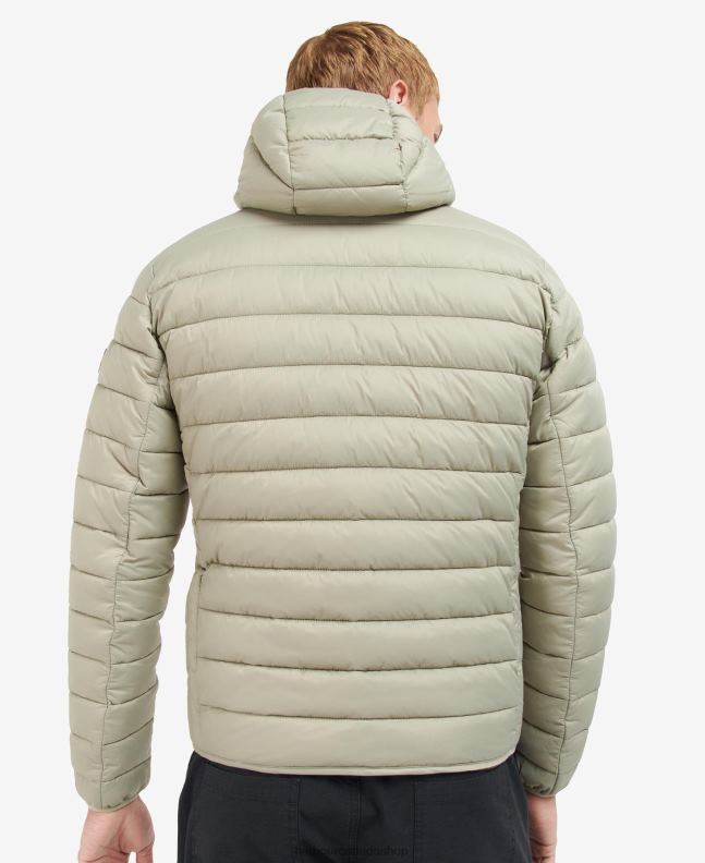 Barbour Clothing Men Black Racer Ouston Hooded Quilted Jacket 2BB2F147