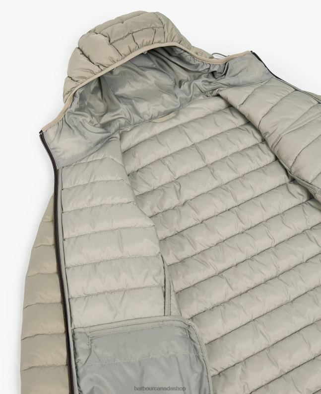 Barbour Clothing Men Black Racer Ouston Hooded Quilted Jacket 2BB2F147