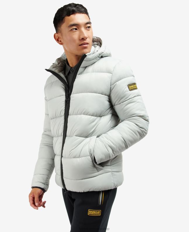 Barbour Clothing Men Charcoal Legacy Bobber Quilted Jacket 2BB2F169