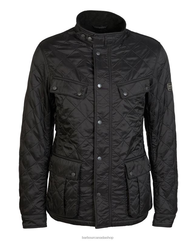 Barbour Clothing Men Charcoal Tourer Ariel Polar Quilted Jacket 2BB2F117