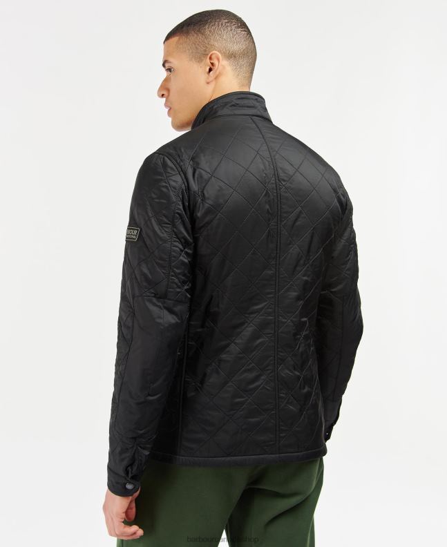 Barbour Clothing Men Charcoal Tourer Ariel Polar Quilted Jacket 2BB2F117