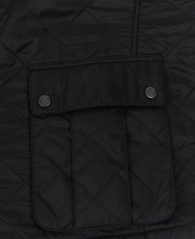 Barbour Clothing Men Charcoal Tourer Ariel Polar Quilted Jacket 2BB2F117