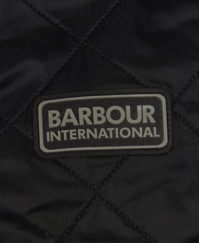 Barbour Clothing Men Charcoal Tourer Ariel Polar Quilted Jacket 2BB2F117