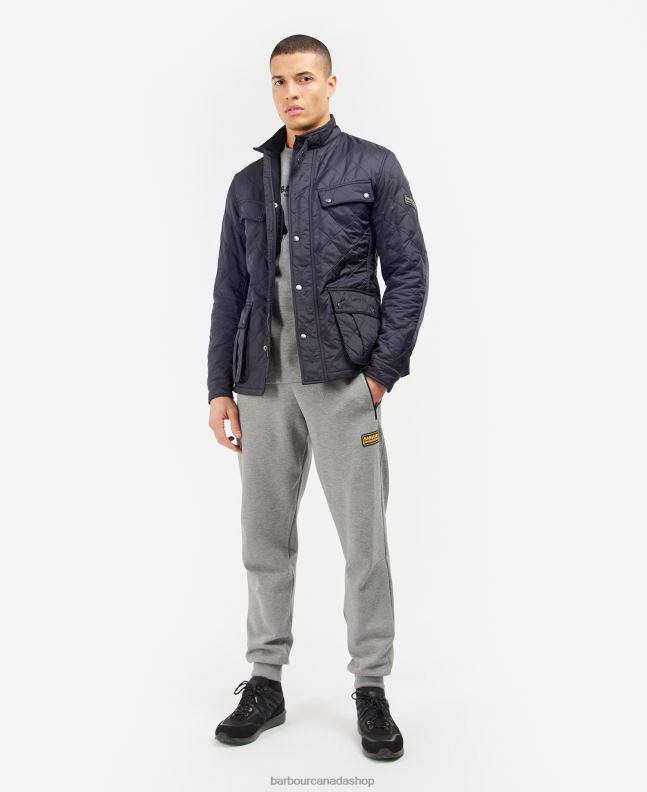 Barbour Clothing Men Charcoal Tourer Ariel Polar Quilted Jacket 2BB2F120