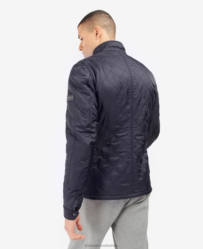 Barbour Clothing Men Charcoal Tourer Ariel Polar Quilted Jacket 2BB2F120