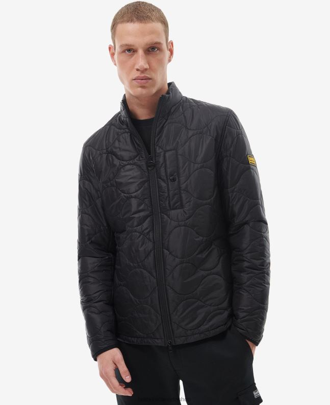 Barbour Clothing Men Classic Black Langford Quilted Jacket 2BB2F140