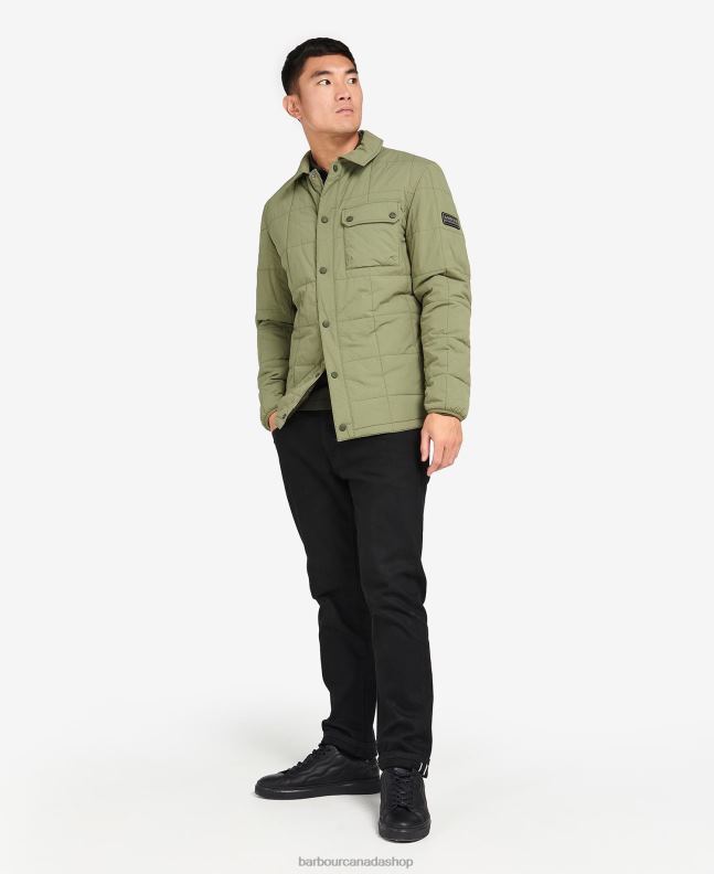 Barbour Clothing Men Classic Black Touring Quilted Shirt Jacket 2BB2F141