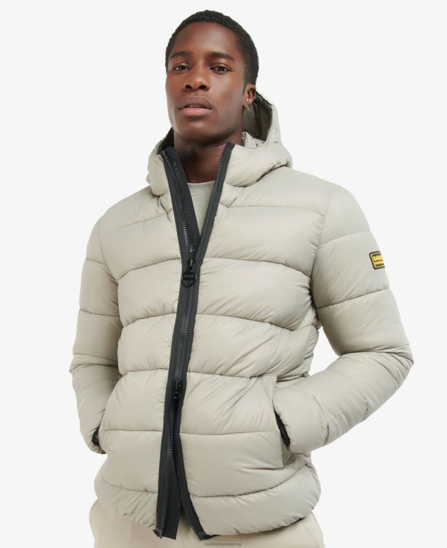 Barbour Clothing Men Concrete Legacy Bobber Quilted Jacket 2BB2F136