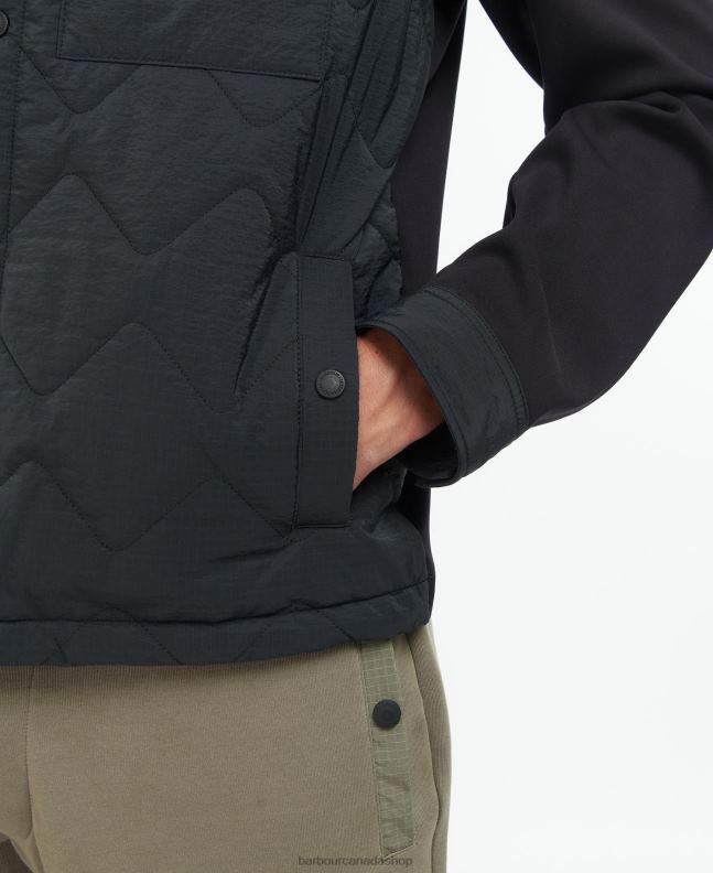 Barbour Clothing Men Dark Mushroom Bradley Quilted Shirt Jacket 2BB2F132