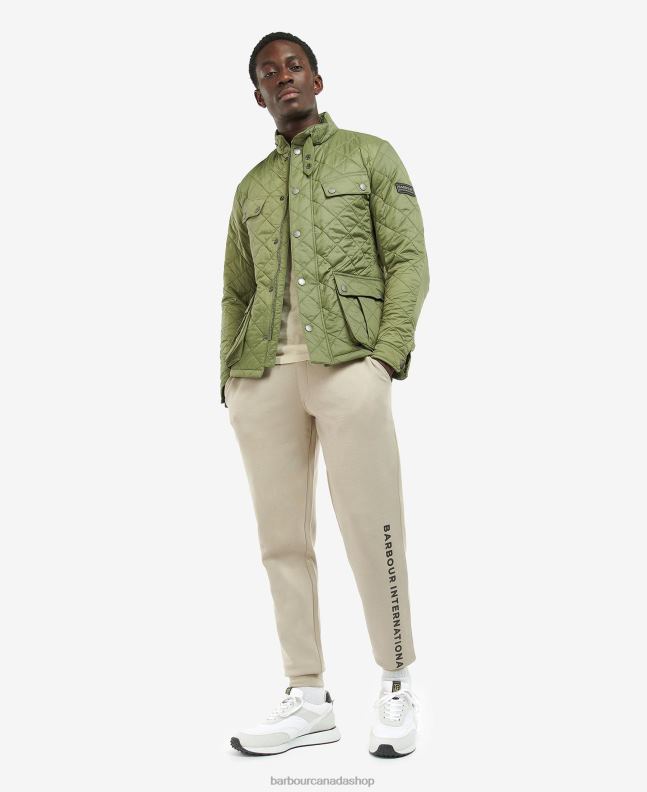 Barbour Clothing Men Light Moss Tourer Ariel Quilted Jacket 2BB2F109