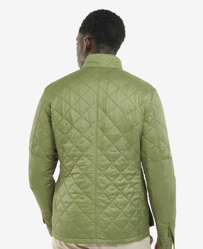 Barbour Clothing Men Light Moss Tourer Ariel Quilted Jacket 2BB2F109