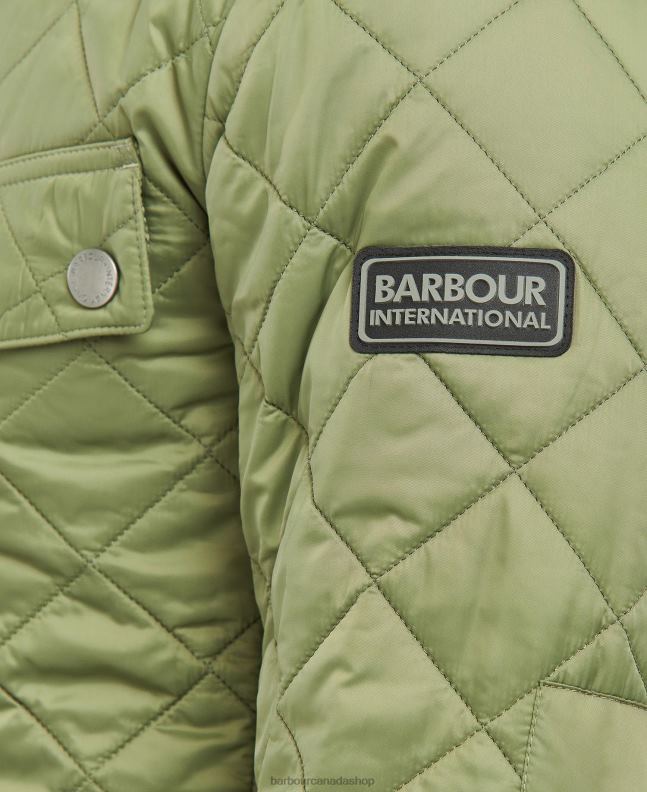 Barbour Clothing Men Light Moss Tourer Ariel Quilted Jacket 2BB2F109