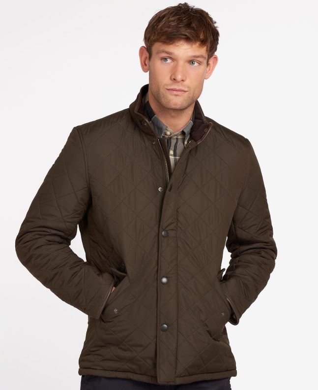 Barbour Clothing Men Navy Powell Quilted Jacket 2BB2F83