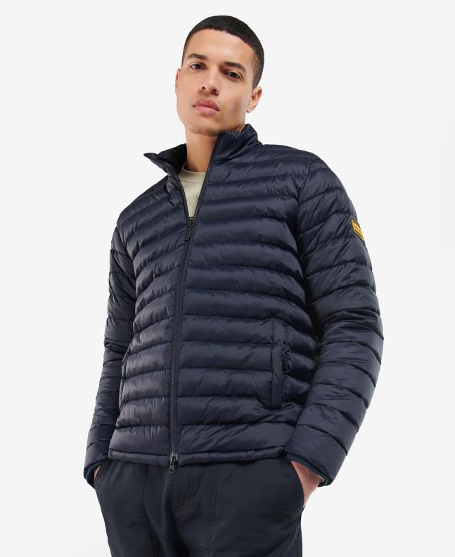 Barbour Clothing Men Navy Racer Impeller Quilted Jacket 2BB2F122