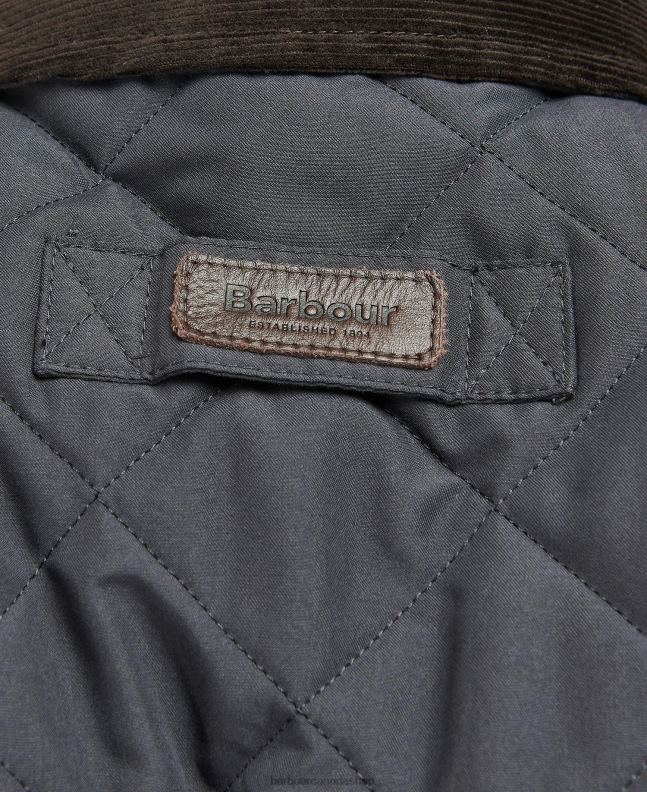 Barbour Clothing Men Navy/River Birch Tartan Horsley Quilted Jacket 2BB2F155