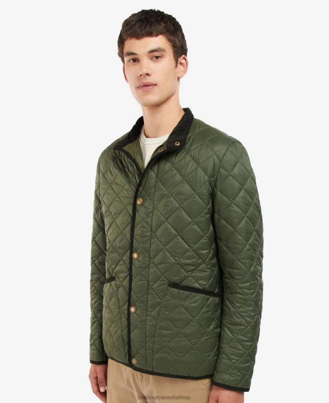 Barbour Clothing Men Olive Cavendish Quilted Jacket 2BB2F127