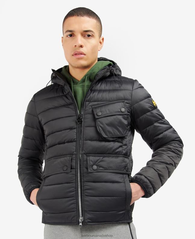 Barbour Clothing Men Sage Racer Ouston Hooded Quilted Jacket 2BB2F101