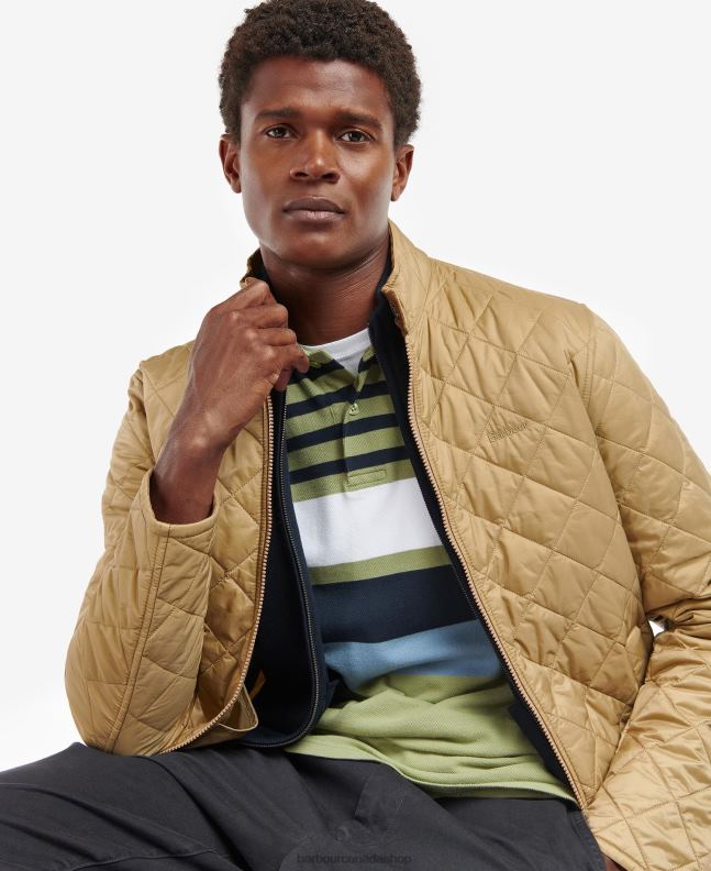 Barbour Clothing Men Sand Hann Quilted Jacket 2BB2F160
