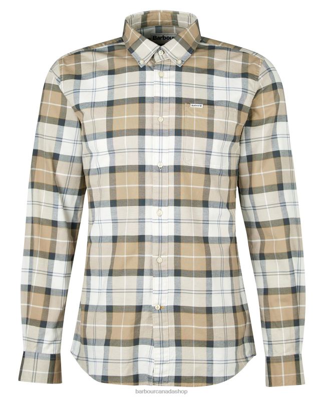 Barbour Clothing Men Amble Sand Tartan Lewis Tailored Shirt 2BB2F416