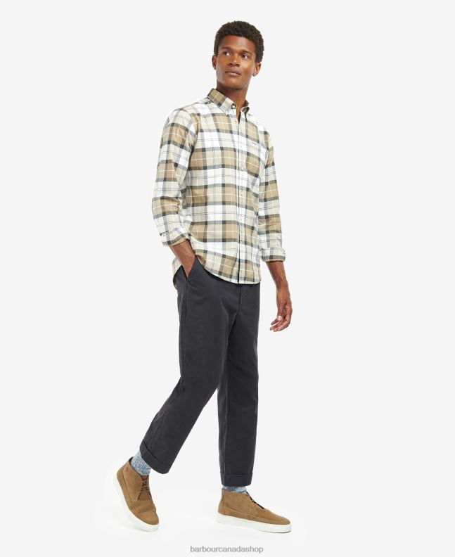 Barbour Clothing Men Amble Sand Tartan Lewis Tailored Shirt 2BB2F416