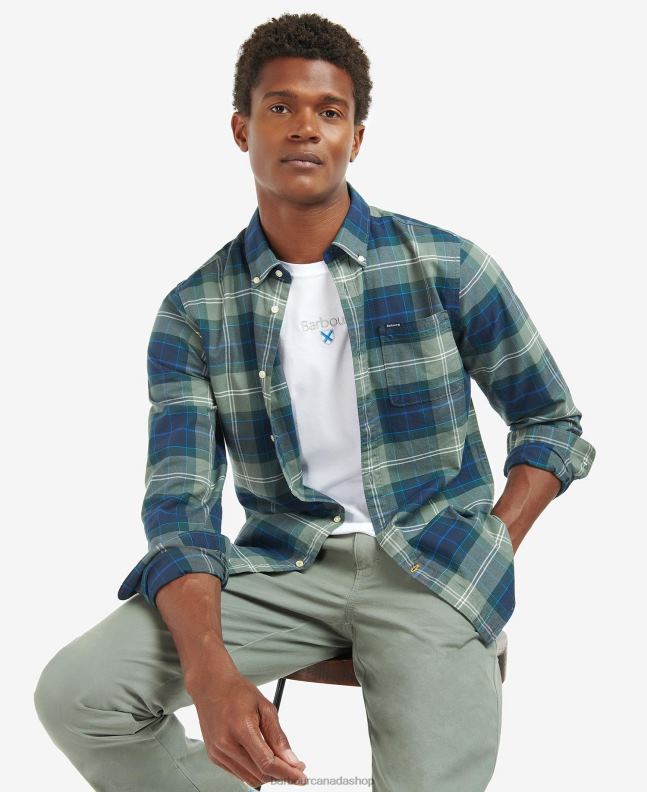 Barbour Clothing Men Amble Sand Tartan Lewis Tailored Shirt 2BB2F417