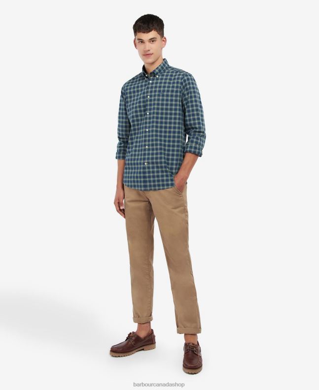 Barbour Clothing Men Amble Sand Tartan Lomond Tailored Shirt 2BB2F339