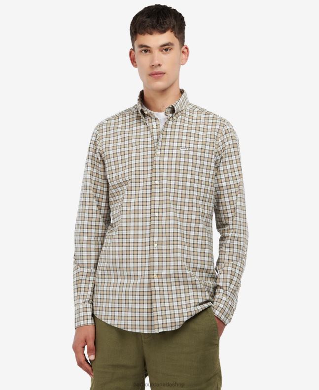 Barbour Clothing Men Amble Sand Tartan Lomond Tailored Shirt 2BB2F449