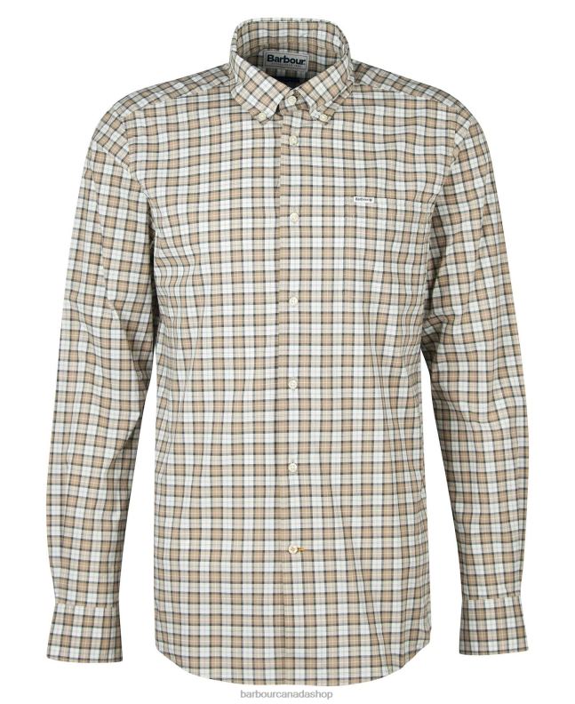 Barbour Clothing Men Amble Sand Tartan Lomond Tailored Shirt 2BB2F449