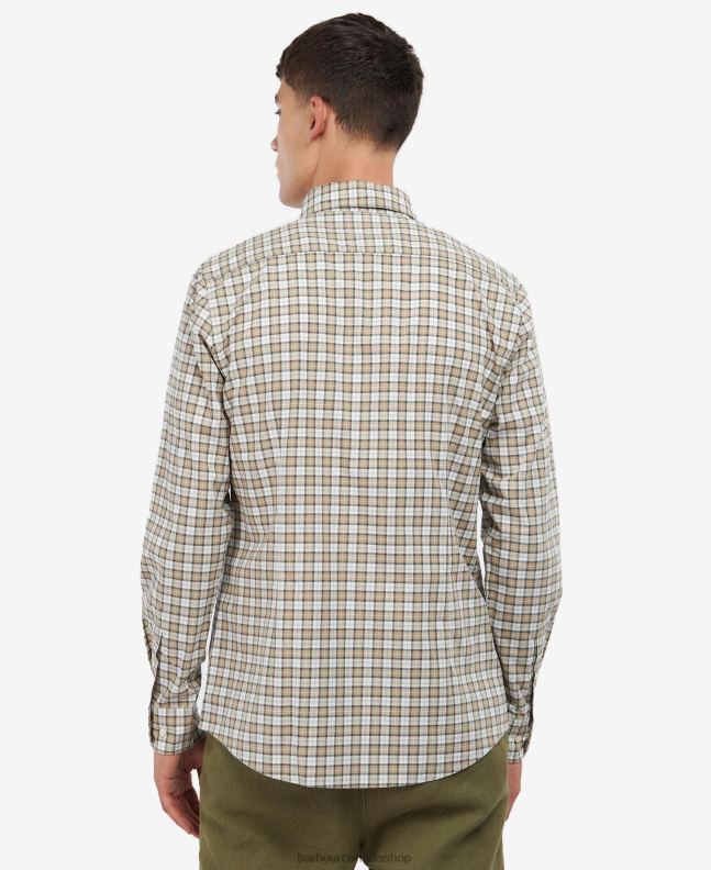 Barbour Clothing Men Amble Sand Tartan Lomond Tailored Shirt 2BB2F449