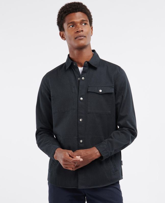 Barbour Clothing Men Black Mortan Overshirt 2BB2F334