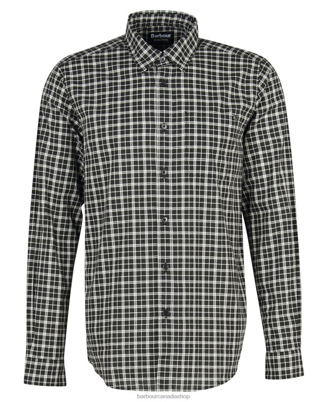 Barbour Clothing Men Black/Whisper White McCloud Checked Shirt 2BB2F451