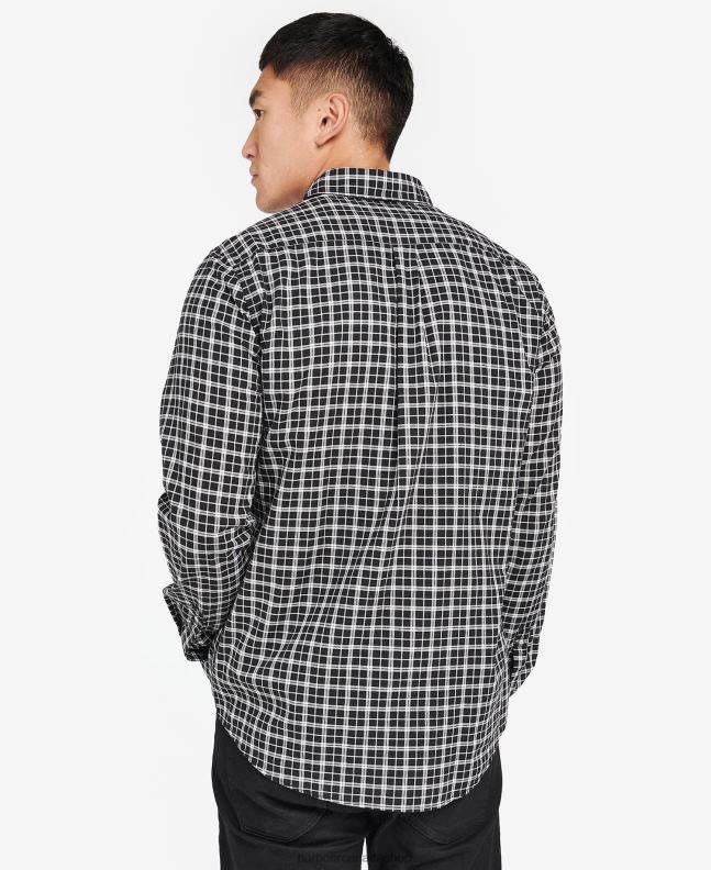 Barbour Clothing Men Black/Whisper White McCloud Checked Shirt 2BB2F451