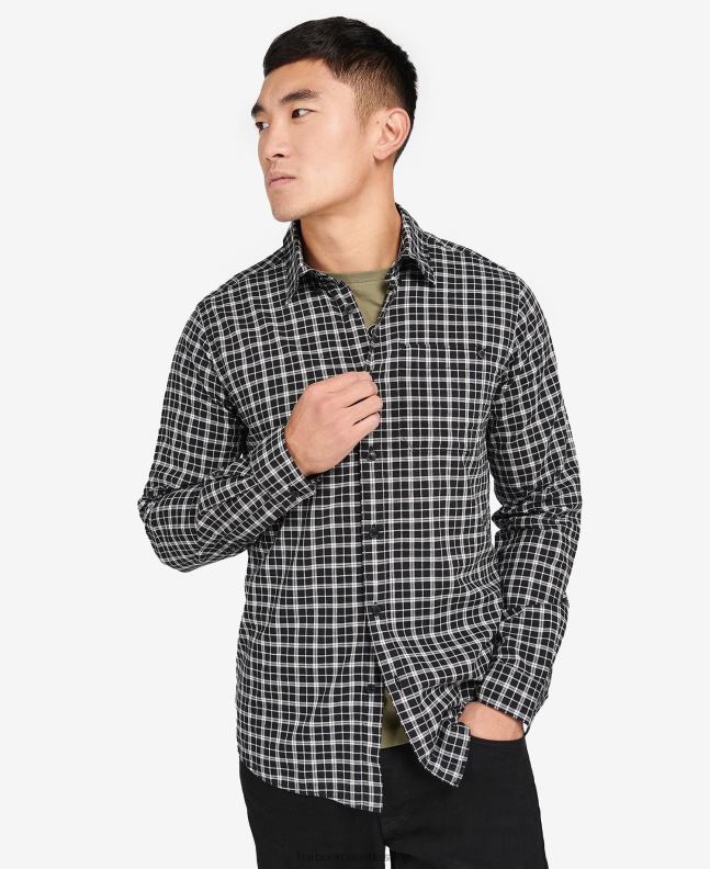 Barbour Clothing Men Black/Whisper White McCloud Checked Shirt 2BB2F451