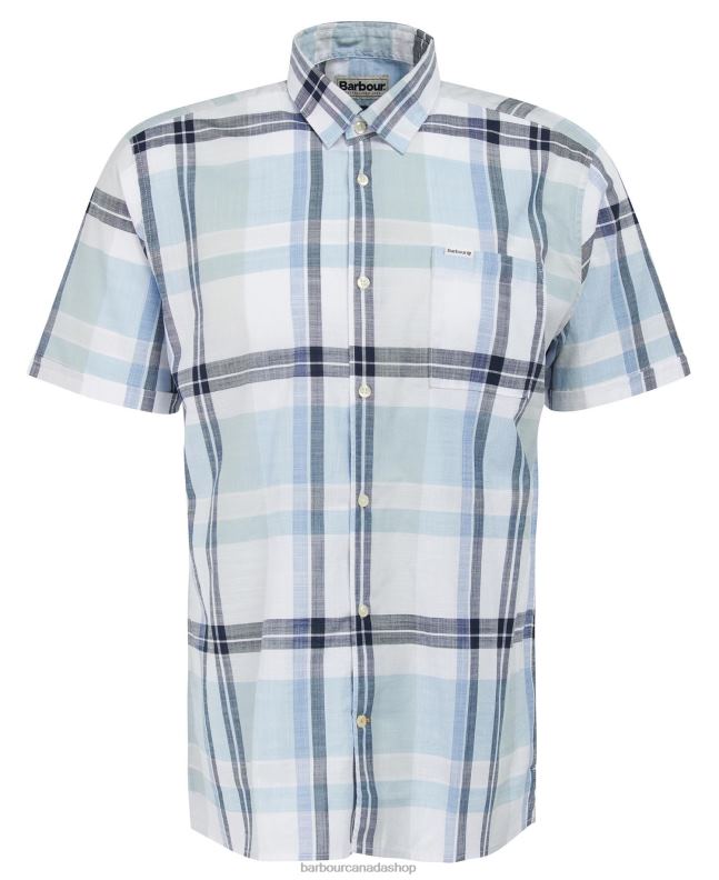 Barbour Clothing Men Blue Chalk Birdforth Summer Shirt 2BB2F385