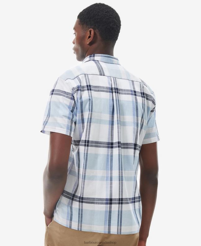 Barbour Clothing Men Blue Chalk Birdforth Summer Shirt 2BB2F385