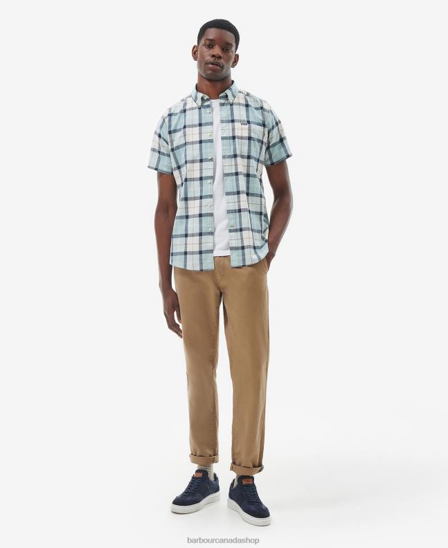 Barbour Clothing Men Blue Chalk Tartan Delton Tailored Shirt 2BB2F371