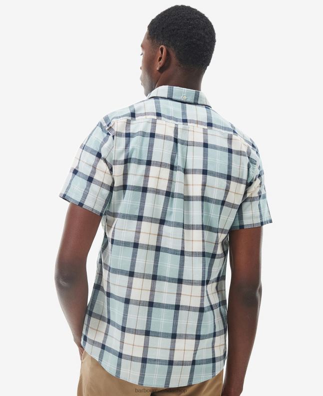 Barbour Clothing Men Blue Chalk Tartan Delton Tailored Shirt 2BB2F371