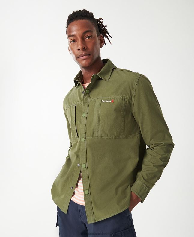 Barbour Clothing Men Burnt Olive Annan Overshirt 2BB2F287