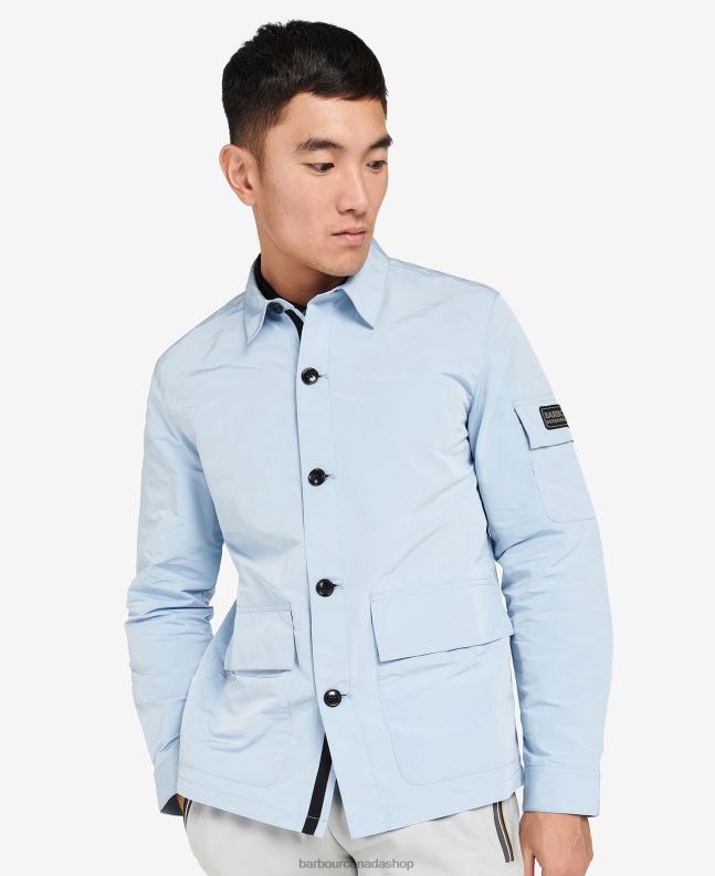 Barbour Clothing Men Chambray Blue Circuit Overshirt 2BB2F304