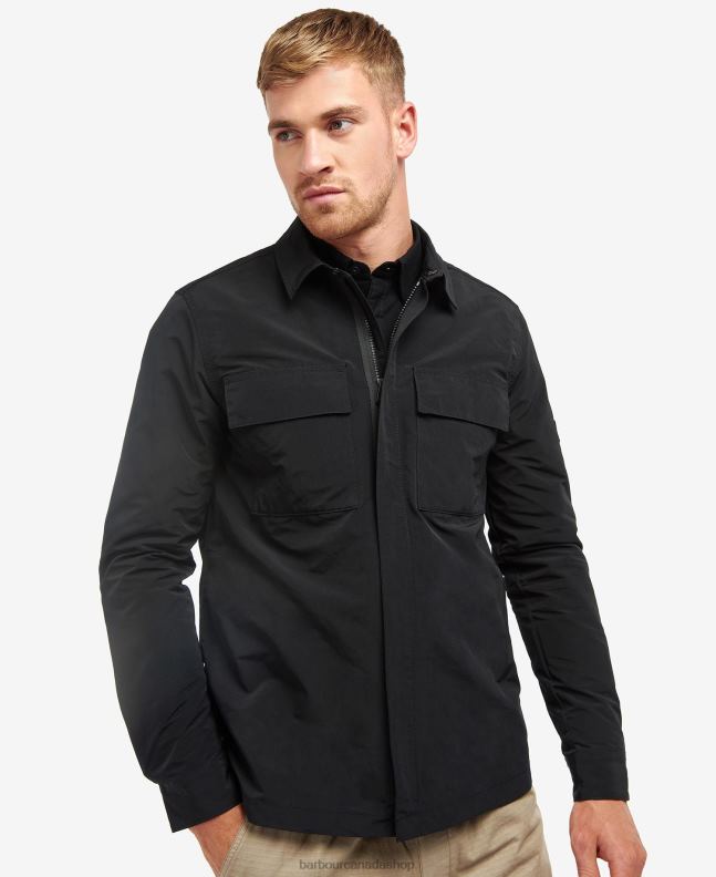 Barbour Clothing Men Classic Black Cylinder Overshirt 2BB2F510
