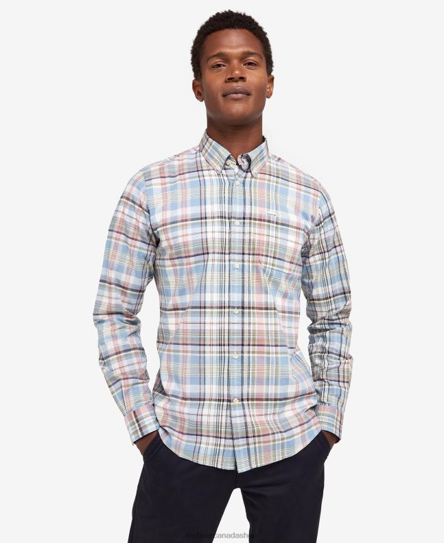 Barbour Clothing Men Classic Blue Seacove Tailored Shirt 2BB2F507