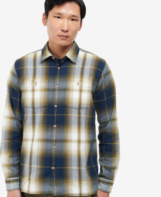 Barbour Clothing Men Classic Navy Haversthwaite Shirt 2BB2F473