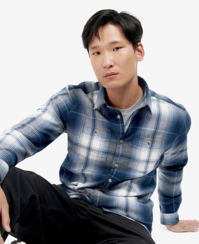 Barbour Clothing Men Classic Navy Haversthwaite Shirt 2BB2F529