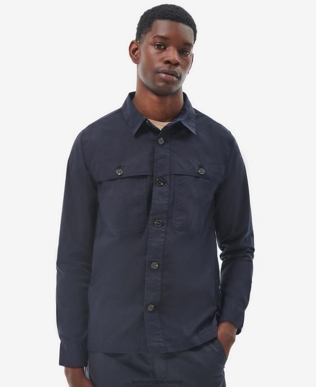 Barbour Clothing Men Classic Navy Sidlaw Overshirt 2BB2F298