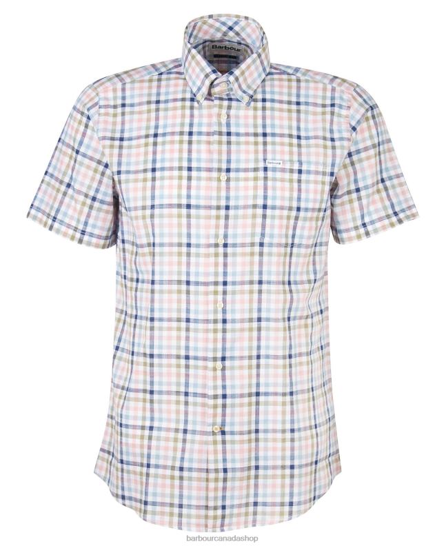 Barbour Clothing Men Classic Pink Barbout Kinson Tailored Shirt 2BB2F437