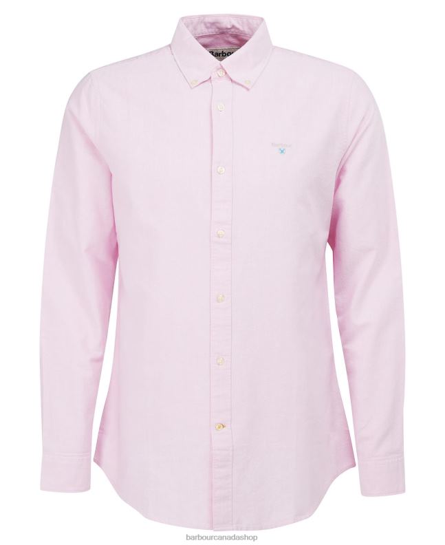 Barbour Clothing Men Classic Pink Oxford Tailored Shirt 2BB2F357
